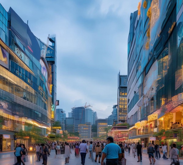 宿迁义务商贸城，latest developments in a key business district